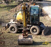 Kolové rypadlo Caterpillar M313C firmy Petr Prudký