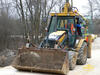 Rypadlonakladač Caterpillar 424D firmy Ferza Stav