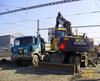 Kolové rypadlo Volvo EW160C nakládá Tatru T815