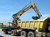Kolové rypadlo Komatsu PW170 firmy Skanska DS