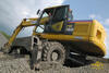 Kolové rypadlo Komatsu PW160 firmy Eurovia