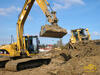 Pásové rypadlo Caterpillar 315C L a dozer Caterpillar D6R XW Series II