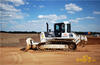 Pásový dozer Komatsu D61EX firmy Stavby silnic a železnic