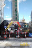 Minirypadlo Takeuchi TB 016 firmy M&B Plant Hire, kompresor Sullair firmy Speedy Hire Centre a midirypadlo Komatsu PC88 MR firmy Dig 1