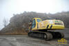 Pásové rypadlo Komatsu PC210 LC s kladivem Krupp odkoupené od firmy Gulaba