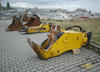 Drtič Atlas Copco BP1900R, kladivo Atlas Copco MB1700 a lžíce připravené pro výměnu