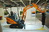 Pásové minirypadlo Hitachi Zaxis 14-3 s kladivem NPK GH-07