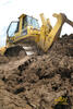 Zapadený pásový dozer Komatsu D65EX firmy Alpine stavební CZ