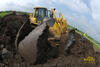 Zapadený pásový dozer Komatsu D65EX firmy Alpine stavební CZ