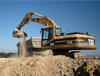 Pásové rypadlo Caterpillar 322B LN firmy Skanska DS