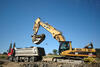Pásové rypadlo Caterpillar 330C L firmy AWT Rekultivace