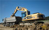 Pásové rypadlo Caterpilllar 320B firmy Baltom