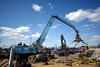 04. Překládkové rypadlo Terex Fuchs MHL 350 v akci