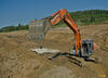 45. Úprava terénu v podání pásového rypadla Hitachi ZX 250 LC-3