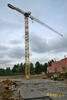 36. Věžový jeřáb Liebherr 110 EC-B 6 s výškou zdvihu 51,4 m a vyložením 55 m firmy Jeřábový a výtahový servis (Foto Karel Pažourek)