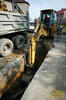 Rypadlonakladač Caterpillar 424D firmy Myfa Olomouc