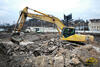 Pásové rypadlo Komatsu PC 450 LC firmy Martin Kroupa - Autodoprava s výstředníkovým rozrývačem Grado Cero Xcentric Ripper XR 40