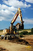 Kolové rypadlo Komatsu PW180-7 firmy Eurovia