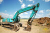 Pásové rypadlo Kobelco 210LC firmy Terrabau