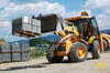 Rypadlonakladač JCB 3CX Super Sitemaster firmy Strabag