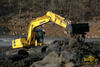 Pásové rypadlo Komatsu PC 160 LGP-7 firmy Landbau