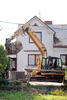 Pásové rypadlo Caterpillar 312C na ulici K Pískovně