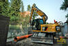 Kolové rypadlo Caterpillar M316D firmy Terrabau