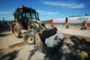 Rypadlonakladač Caterpillar 432D firmy Porr