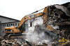 Pásové rypadlo Caterpillar 323D LME s kladivem Atlas Copco MB 1700 Dust Protector