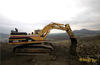 Pásové rypadlo Caterpillar 345B LME společnosti Eurovia