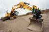 JCB 220X ukázka naklápěcího rotátoru