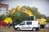 Drticí lžíce Atlas Copco BC2500 osazená na rypadle Komatsu PC210LC-10