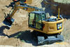 05. Kolové rypadlo Caterpillar M315F cvičí se lžící na Rototiltu