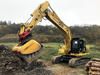 02. Pásové rypadlo Komatsu PC240 s drtící lžící Hartl HBC 650