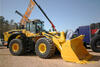Kolový nakladač Komatsu WA470-7 na předváděcí akci