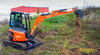 Minirypadlo Kubota U27-4 sype materiál