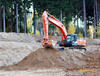 Pásové rypadlo Hitachi Zaxis ZX350LC-6 v terénu