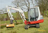 Minirypadlo Takeuchi TB235 s mulčovačem Berti CKT SB