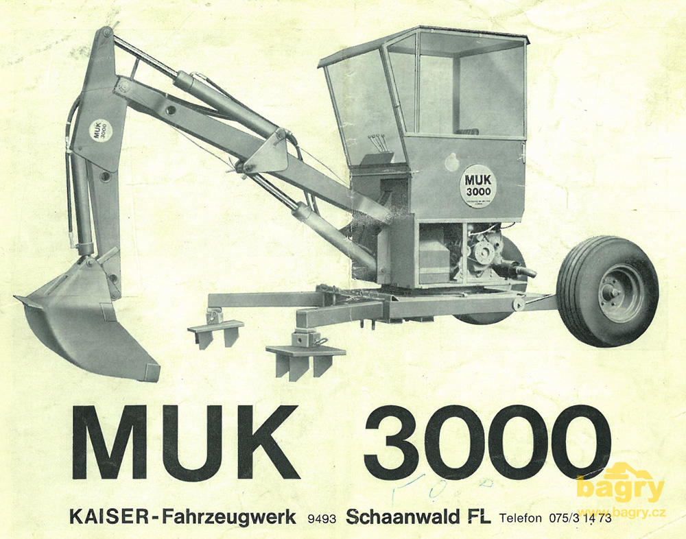 Kráčivé rypadlo Kaiser MUK 3000