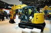 Pásové midirypadlo New Holland E75C SR s nivelací Leica Power Digger