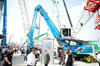 Hybridní překládkové rypadlo Terex Fuchs MHL 350 E Blue Hybrid