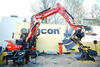 Pásové midirypadlo Kubota KX 080-4 s naklápěcém rotátorem Engcon