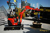 Pásové mikrorypadlo Kubota U10-3 s kladivem Earth Drill X1500