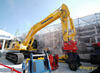Pásové rypadlo Komatsu PC 490 LC s rychloupínačem Lehnhoff a skalní fréza