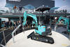 Elektrické pásové minirypadlo Kobelco 17SR Concept Powered by Deutz