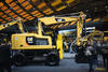 Kolové rypadlo Caterpillar M314F se silniční frézou CVP75