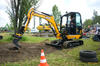 Pásové minirypadlo JCB 8026 CTS s naklápěcím rotátorem Engcon EC-204