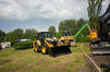 Rypadlonakladač Caterpillar 444F a dozer Caterpillar