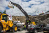 Pásové rypadlo Volvo EC480E L firmy Eurovia se lžící Renomag (foto Vladimír Kvaltýn)