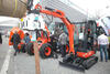 Pásové minirypadlo Kubota KX019-4 s hutnicí deskou Simex PV 300